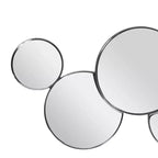Specchio da parete a grappolo di bolle in vetro - Argento