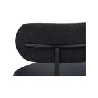 Sedia da pranzo in pelle vegana e tessuto Boucle, set da 2