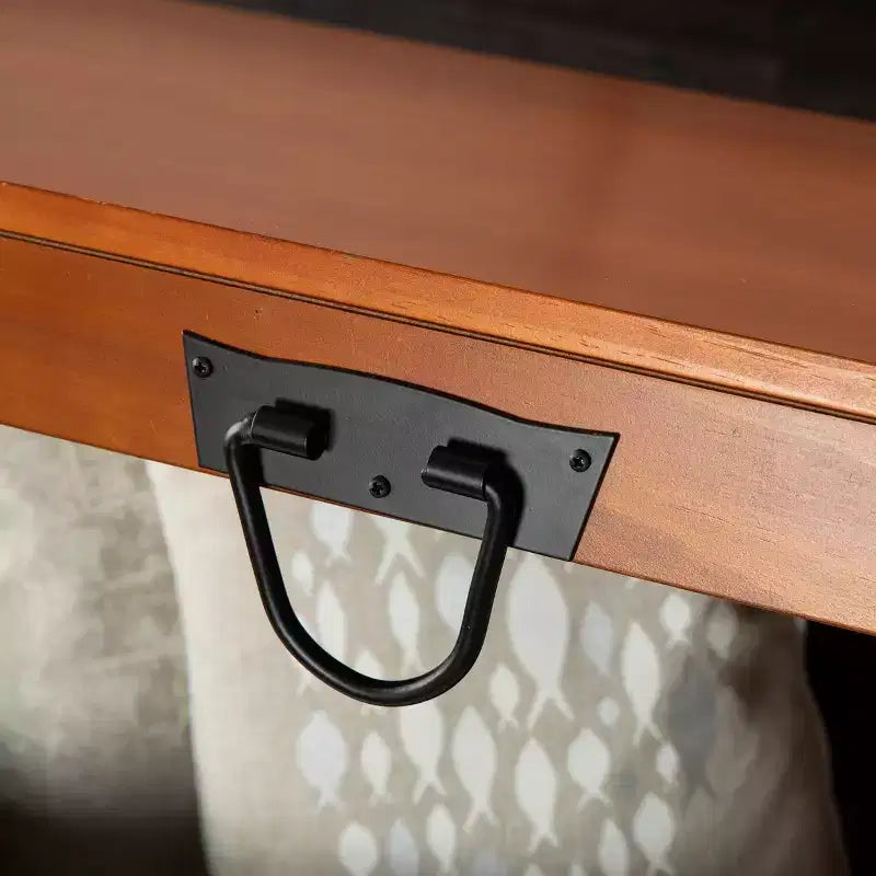 Tavolino da Caffè Baule con Piano Sollevabile e Contenitore - Marrone