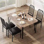 Set tavolo e sedie da pranzo 4 pezzi