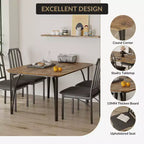 Set tavolo e sedie da pranzo 4 pezzi