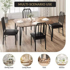 Set tavolo e sedie da pranzo 4 pezzi