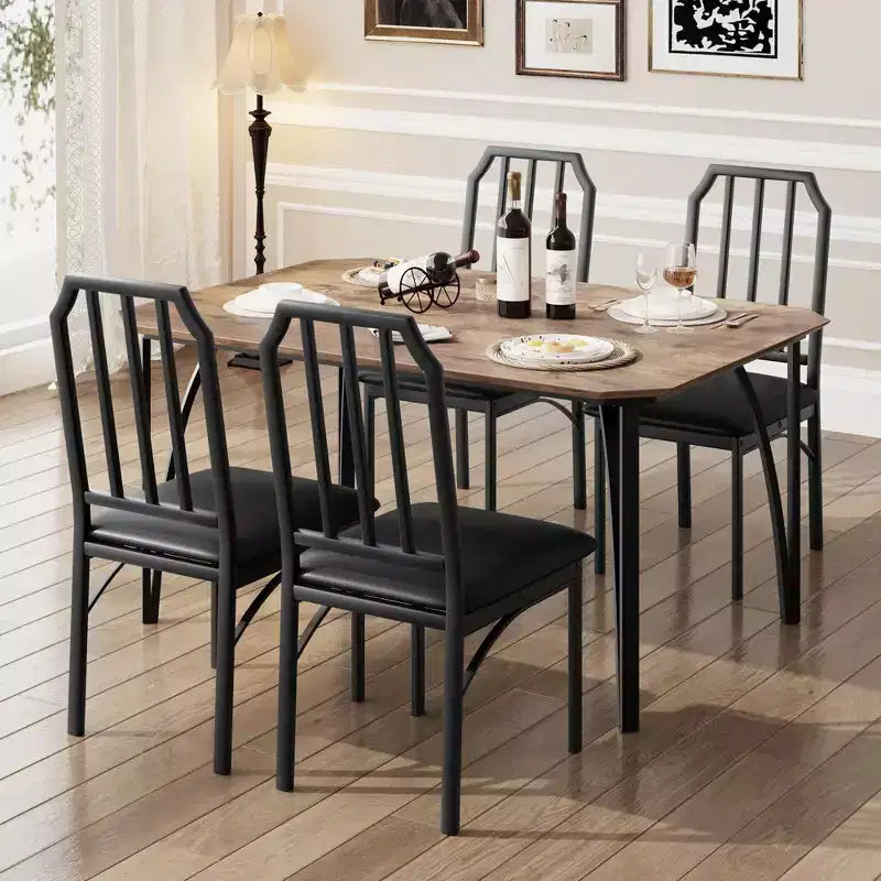 Set tavolo e sedie da pranzo 4 pezzi
