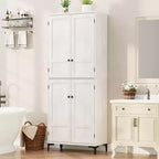 Armadio pensile alto 71" con 4 ante e ripiano regolabile