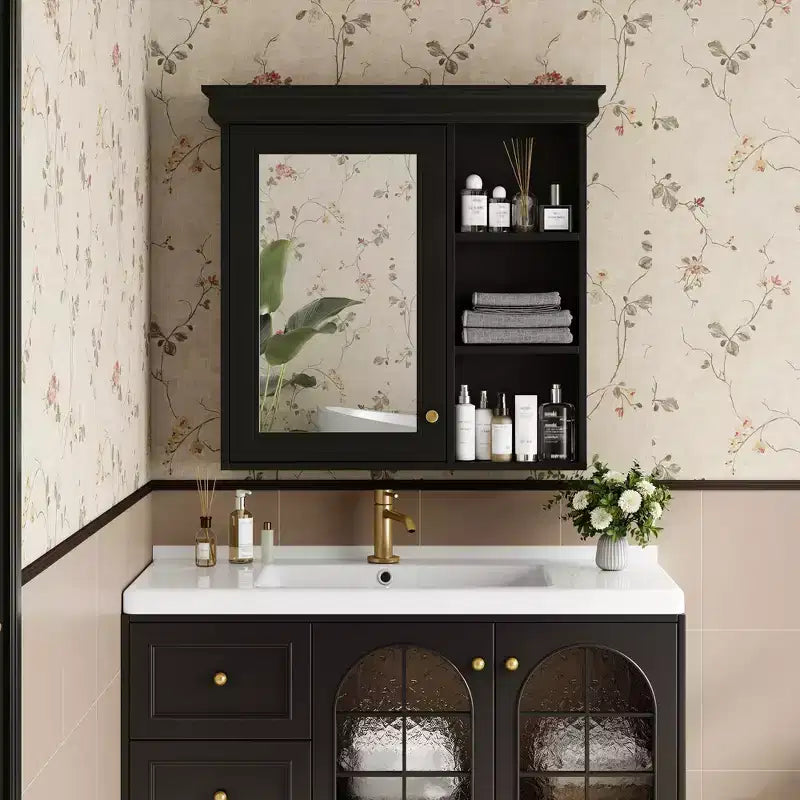 Okak Modern Wall Mounted Bathroom Cabinet with Mirror & Storage Shelves,Medicine Cabinet Mirror Cabinet for Bathroom