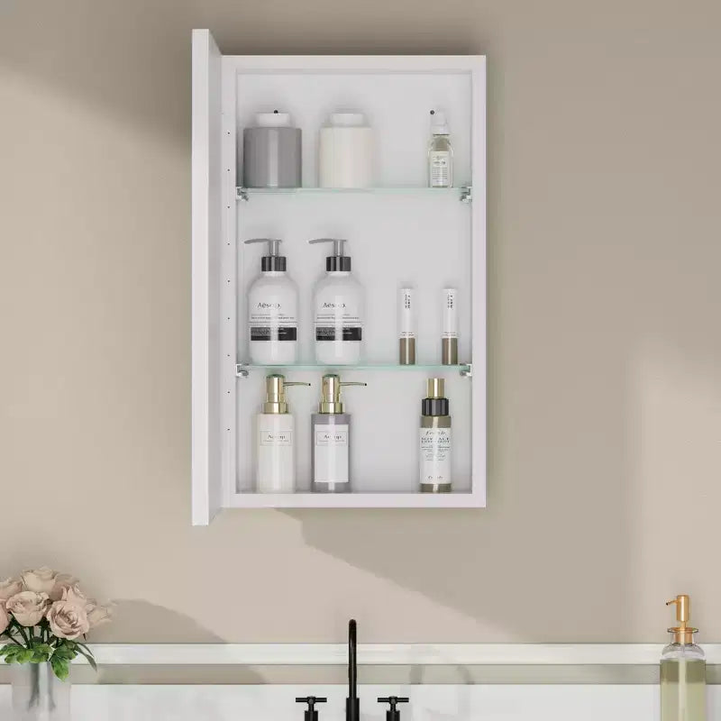 Pensile a specchio per bagno da incasso o da esterno