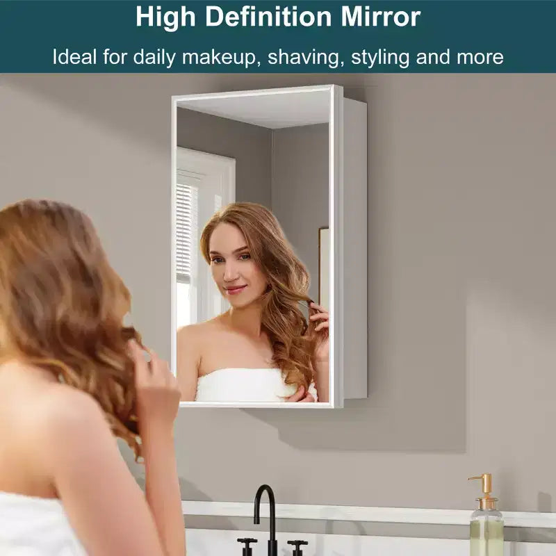 Pensile a specchio per bagno da incasso o da esterno