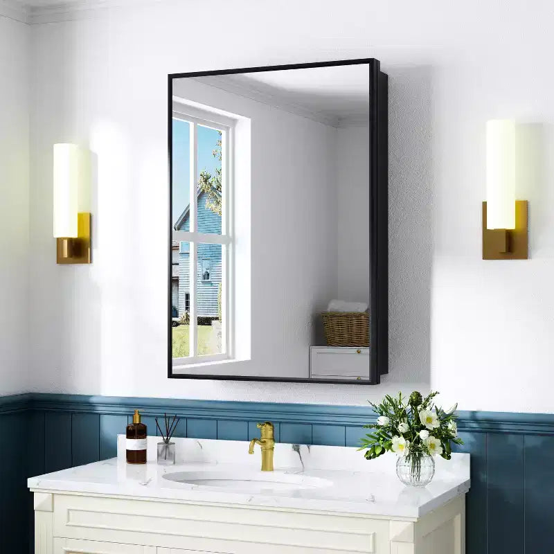 Pensile a specchio per bagno da incasso o da esterno