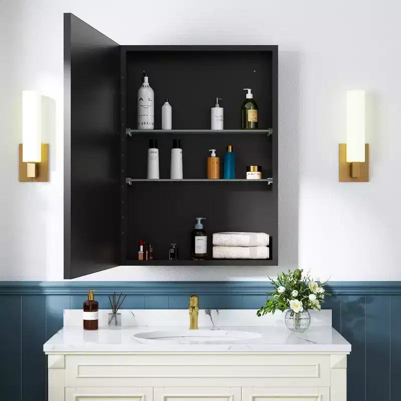 Pensile a specchio per bagno da incasso o da esterno