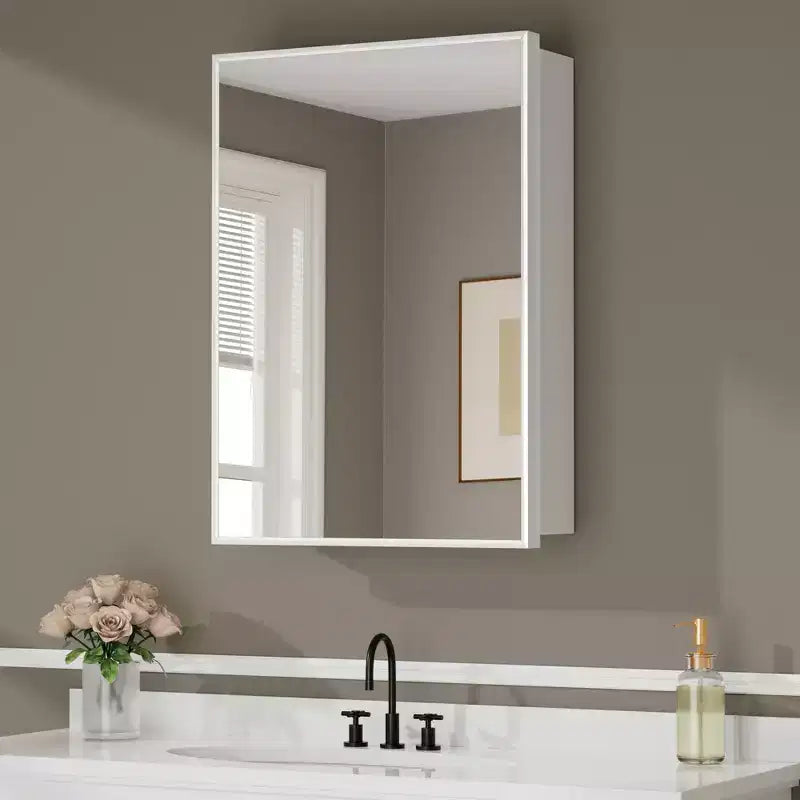 Pensile a specchio per bagno da incasso o da esterno