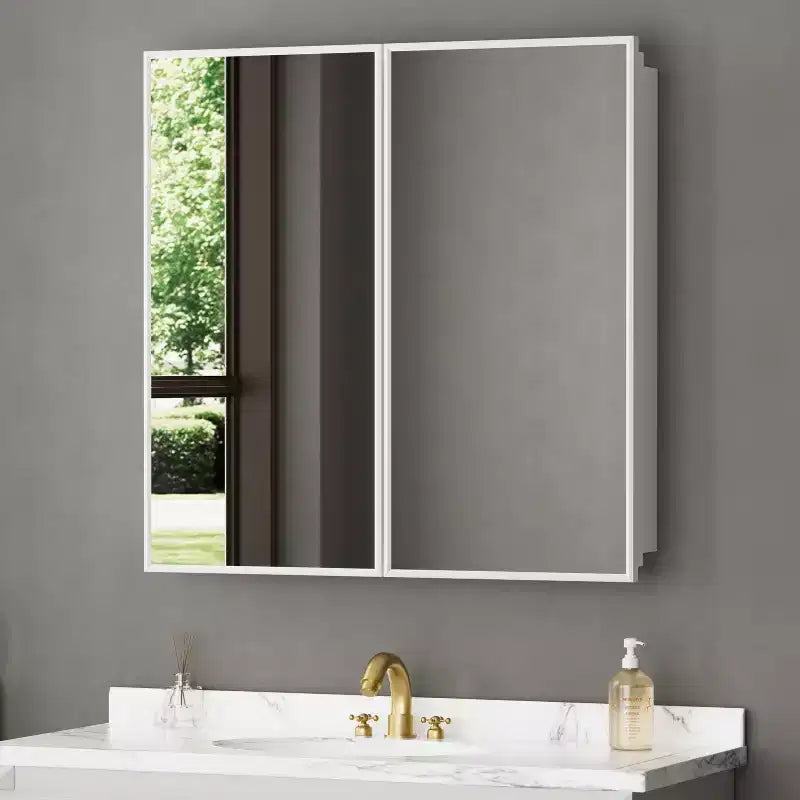 Pensile a specchio per bagno da incasso o da esterno