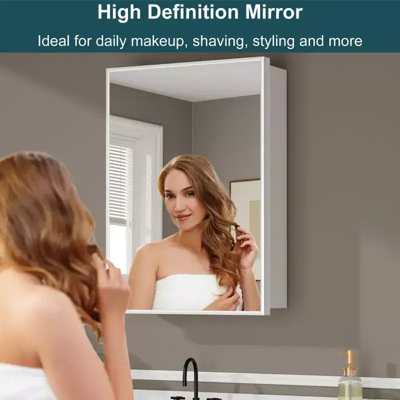 Pensile a specchio per bagno da incasso o da esterno