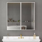 Pensile a specchio per bagno da incasso o da esterno