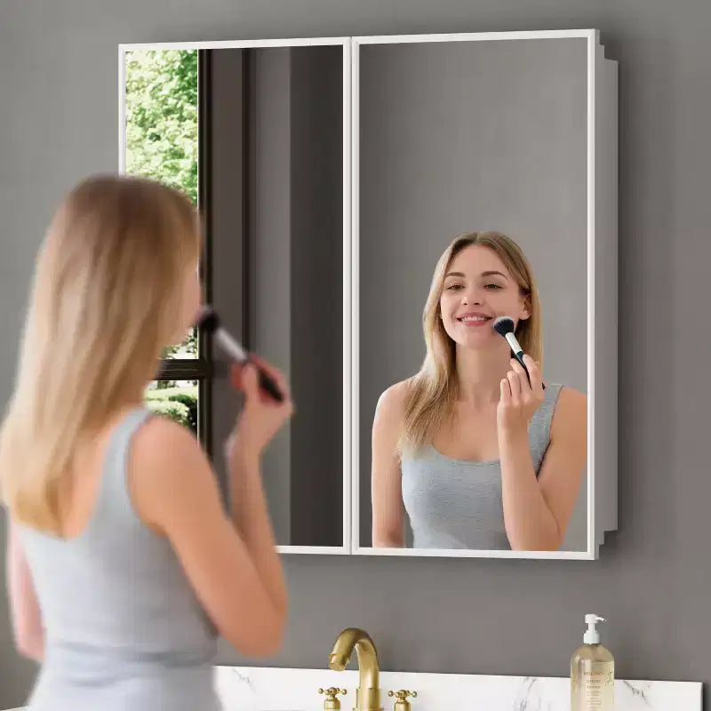 Pensile a specchio per bagno da incasso o da esterno