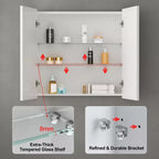 Pensile a specchio per bagno da incasso o da esterno