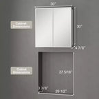 Pensile a specchio per bagno da incasso o da esterno