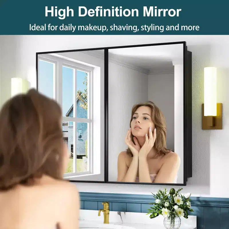 Pensile a specchio per bagno da incasso o da esterno