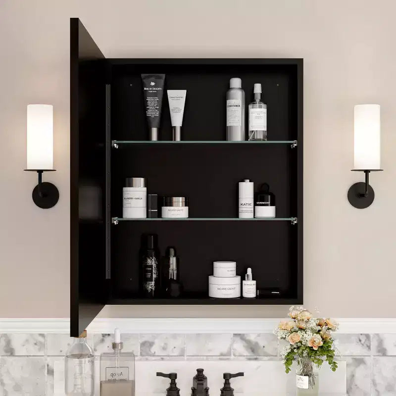 Pensile a specchio per bagno da incasso o da esterno