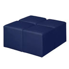 Pouf quadrato in vinile (set da 4)
