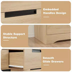 Cassettiera a 5 cassetti con struttura in legno per camera da letto, corridoio e soggiorno