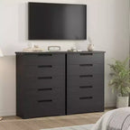 Cassettiera a 5 cassetti con struttura in legno per camera da letto, corridoio e soggiorno