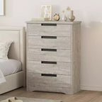Cassettiera a 5 cassetti con struttura in legno per camera da letto, corridoio e soggiorno