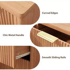 Comò in legno a 6 cassetti con maniglie dorate