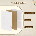 Cassettiera in Tessuto Alta 122 cm con 15 Cassetti, Struttura in Acciaio e Piano in Legno