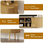 Mobile TV moderno con ante scorrevoli e ripiani regolabili