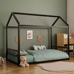 GDFStudio Joseph, Struttura Letto Singolo in Metallo con Forma a Casetta e Sponde di Protezione