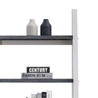 Libreria in legno a 5 ripiani con scaffali contenitori per soggiorno, corridoio e ufficio