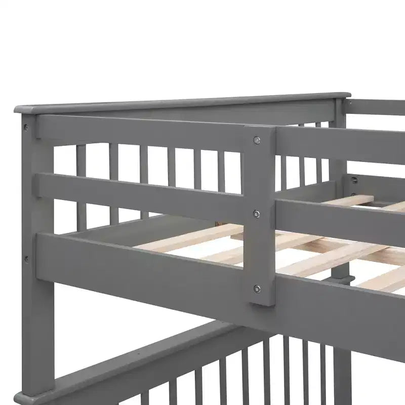 Letto a castello matrimoniale con scale e cassetti contenitore