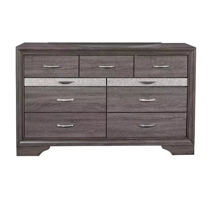 Cassettiera in melaminico a 9 cassetti colore Grigio