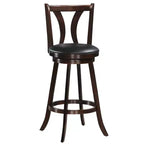 Sgabelli da bar girevoli Costway, sedie altezza bar da 75 cm con gambe in legno di gomma