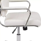 Sedia da ufficio ergonomica con schienale alto, braccioli imbottiti e base girevole