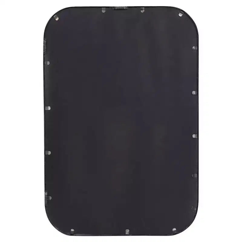 Specchio decorativo rettangolare da parete – Cornice in ferro dorato anticato, vetro smussato, 51,4 cm di larghezza