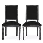 Set di 2 sedie da pranzo imbottite in legno stile country francese