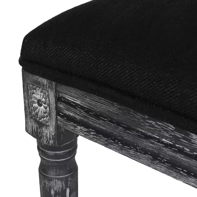 Set di 2 sedie da pranzo imbottite in legno stile country francese