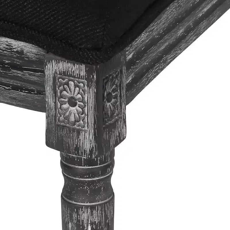 Set di 2 sedie da pranzo imbottite in legno stile country francese