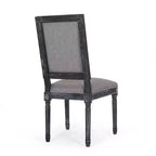 Set di 2 sedie da pranzo imbottite in legno stile country francese