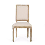 Set di 2 sedie da pranzo imbottite in legno stile country francese