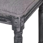 Set di 2 sedie da pranzo imbottite in legno stile country francese