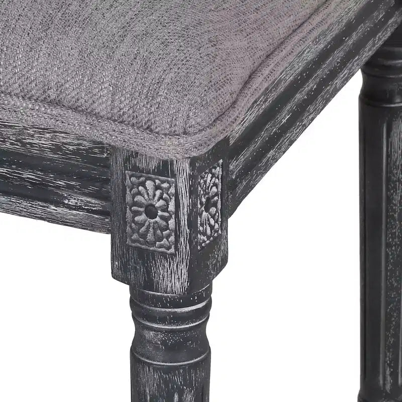 Set di 2 sedie da pranzo imbottite in legno stile country francese
