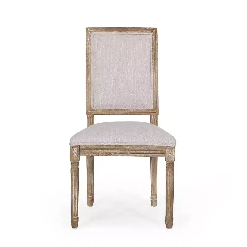 Set di 2 sedie da pranzo imbottite in legno stile country francese