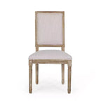 Set di 2 sedie da pranzo imbottite in legno stile country francese