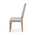 Set di 2 sedie da pranzo imbottite in legno stile country francese