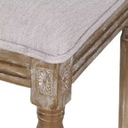 Set di 2 sedie da pranzo imbottite in legno stile country francese