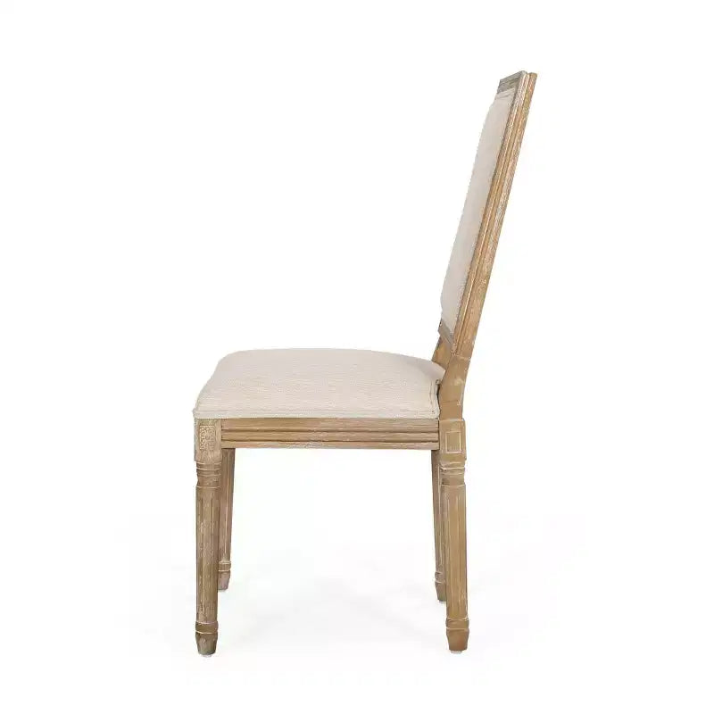 Set di 2 sedie da pranzo imbottite in legno stile country francese
