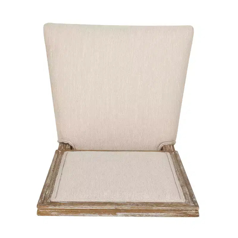 Set di 2 sedie da pranzo imbottite in legno stile country francese