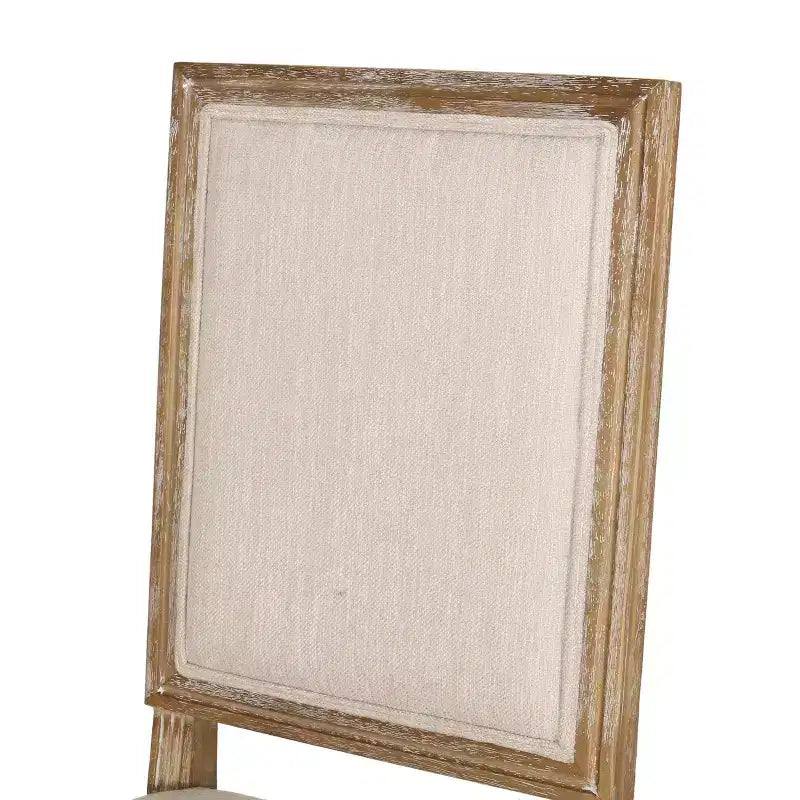 Set di 2 sedie da pranzo imbottite in legno stile country francese